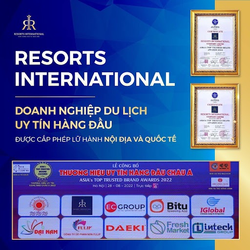 Resorts International lọt Top 10 Asia’s Top Trusted Brand Awards 2022