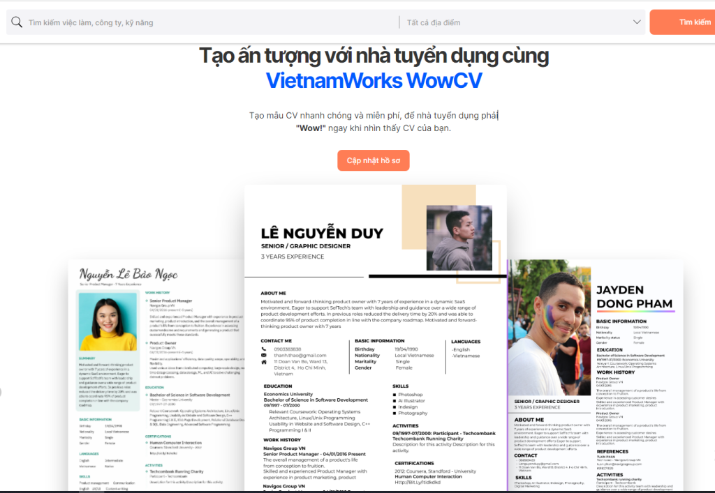 Tuyệt Chiêu Tạo Cv Nhanh Và Chuyên Nghiệp