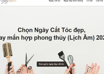 "Review Ngày Cắt Tóc - Ứng dụng chọn ngày hớt tóc đẹp - xấu (12 tháng trong năm) "