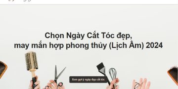 "Review Ngày Cắt Tóc - Ứng dụng chọn ngày hớt tóc đẹp - xấu (12 tháng trong năm) "