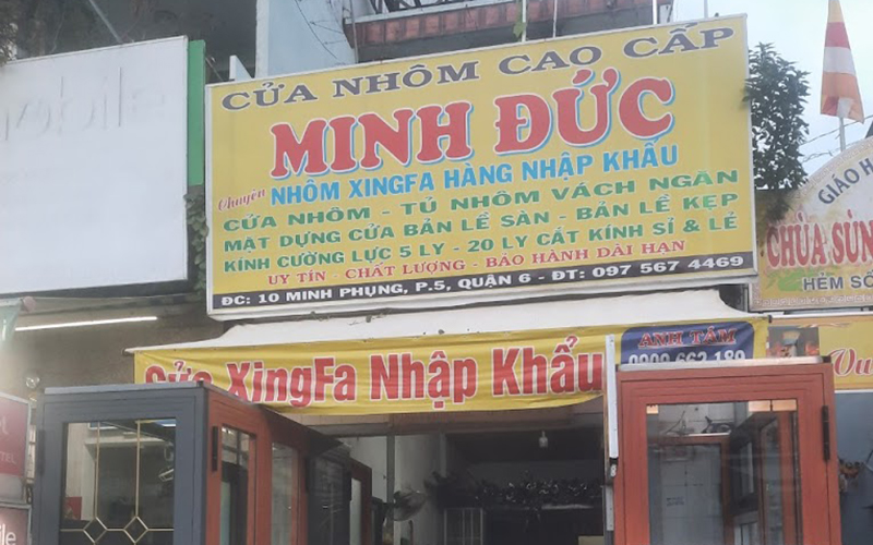 cửa hàng nhôm kính quận 6