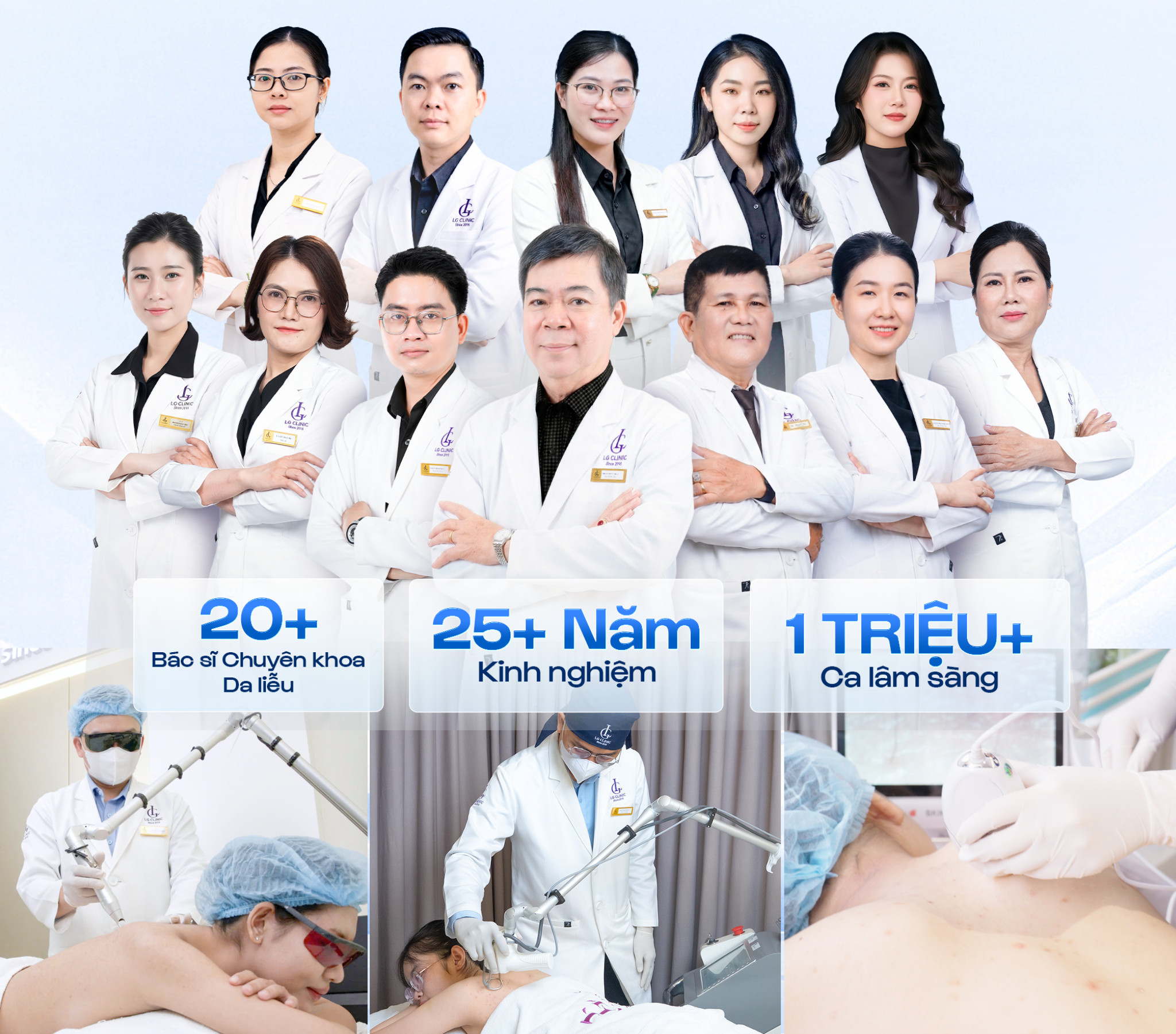 Bác sĩ chuyên khoa trực tiếp thăm khám, lên phác đồ và theo sát quá trình trị